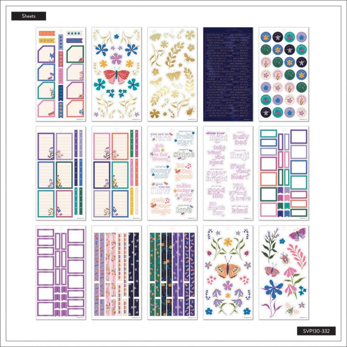 Me & My Big Ideas Happy Planner - Midnight Botanical Sticker Value Pack