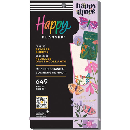 Me & My Big Ideas Happy Planner - Midnight Botanical Sticker Value Pack