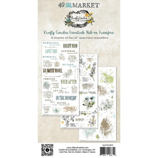 49 & Market Krafty Garden - Essentials Rub-Ons