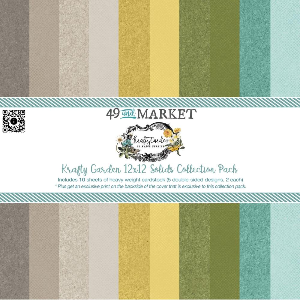 49 & Market Krafty Garden - 12x12 Solids Collection Pack