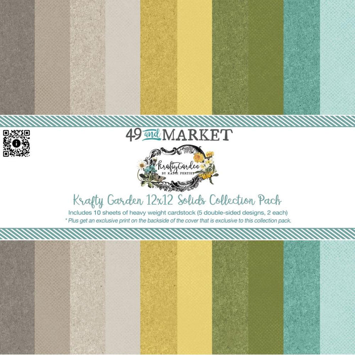 49 & Market Krafty Garden - 12x12 Solids Collection Pack