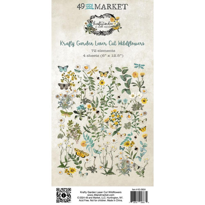 49 & Market Krafty Garden - Laser Cut Out Wildflower Elements
