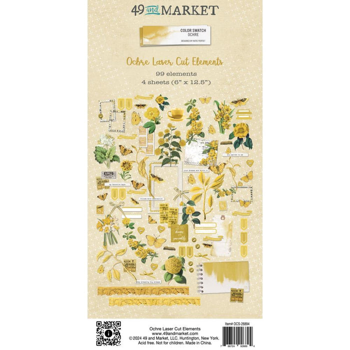 49 & Market Color Swatch Ochre - Laser Cut Out Elements