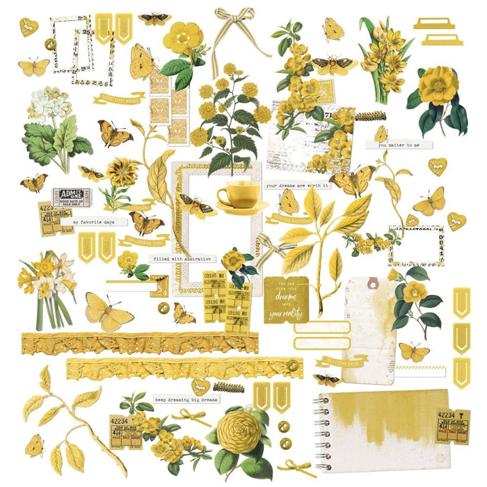 49 & Market Color Swatch Ochre - Laser Cut Out Elements