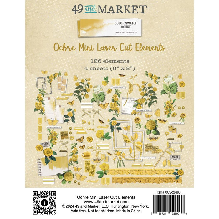 49 & Market Color Swatch Ochre - Mini Laser Cut Elements