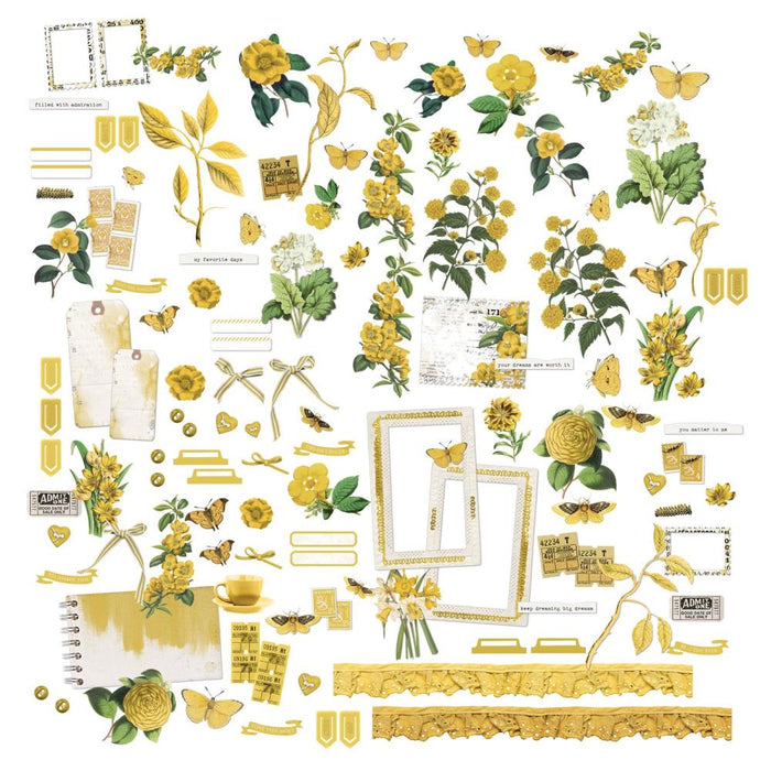 49 & Market Color Swatch Ochre - Mini Laser Cut Elements