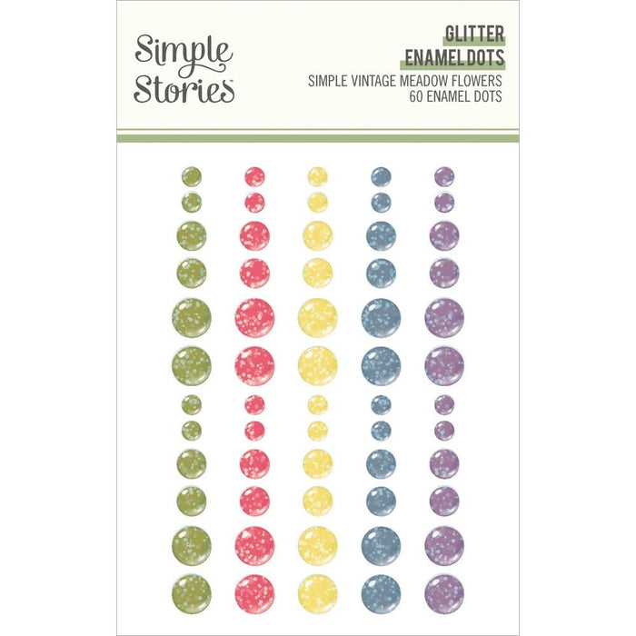 Simple Stories Simple Vintage Meadow Flowers - Enamel Glitter Dots
