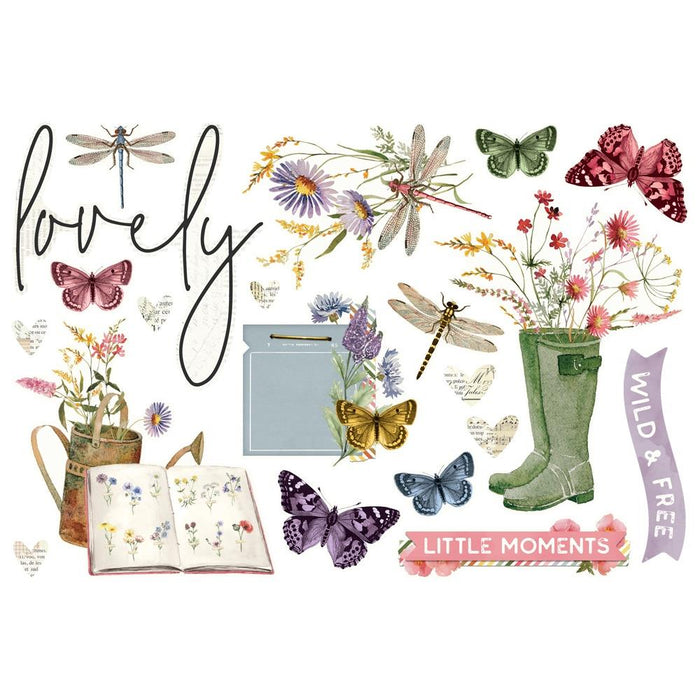 Simple Stories Simple Vintage Meadow Flowers - Page Pieces