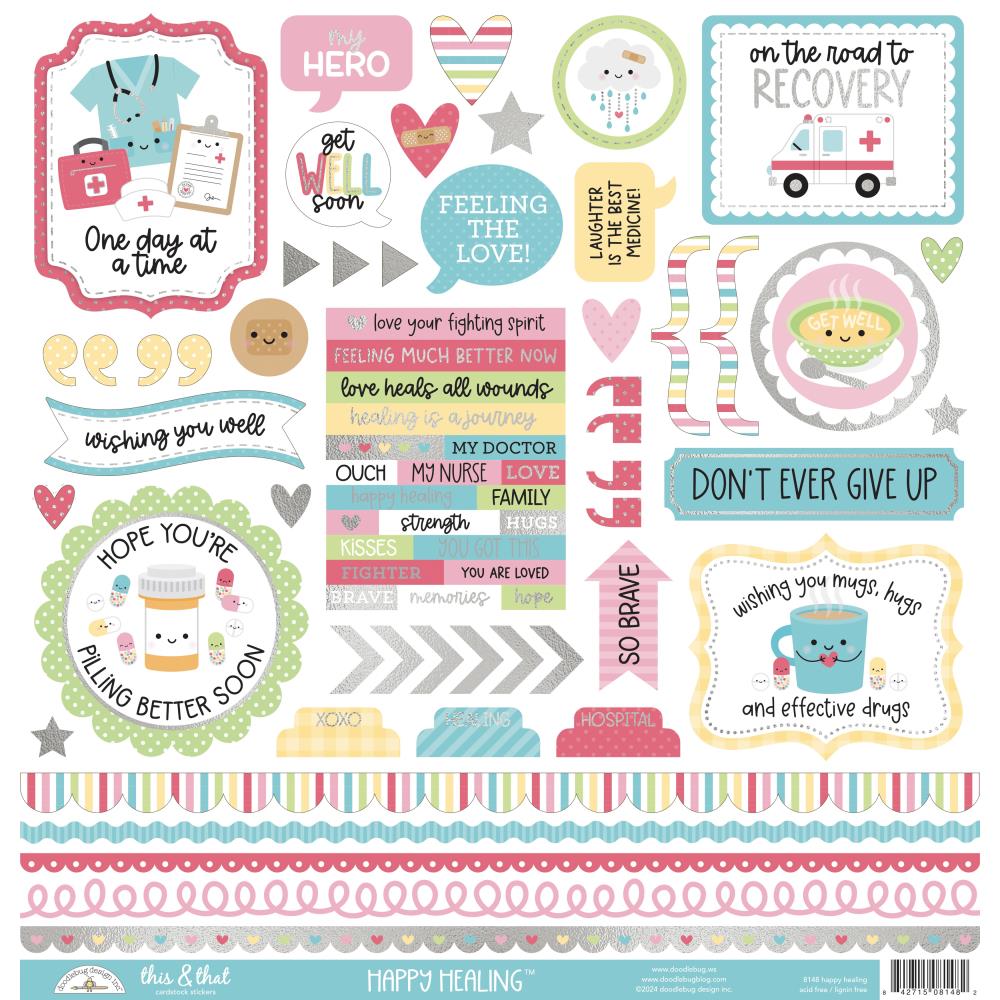 Doodlebug Design Happy Healing - This & That Stickers