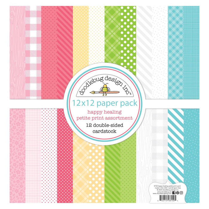 Doodlebug Design Happy Healing - 12x12 Petite Prints Paper Pack
