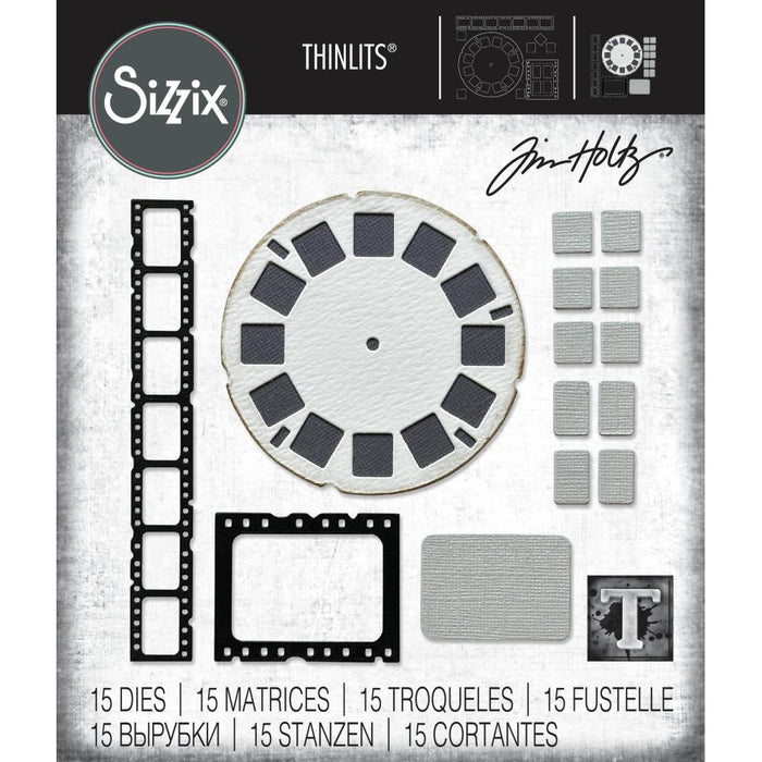 Sizzix Tim Holtz Thinlits Die - Vault Picture Show