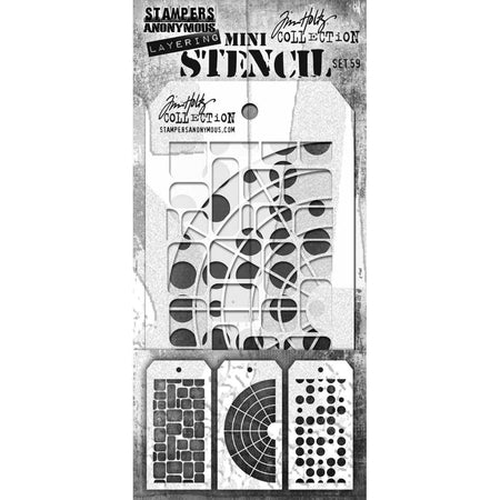 Tim Holtz Mini Layering Stencil - Set 59