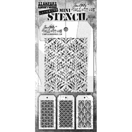 Tim Holtz Mini Layering Stencil - Set 60