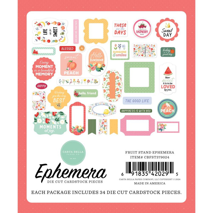 Carta Bella  Fruit Stand - Ephemera Icons