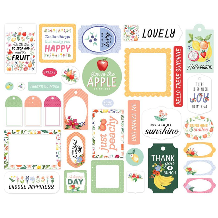 Carta Bella Fruit Stand - Ephemera Frames & Tags