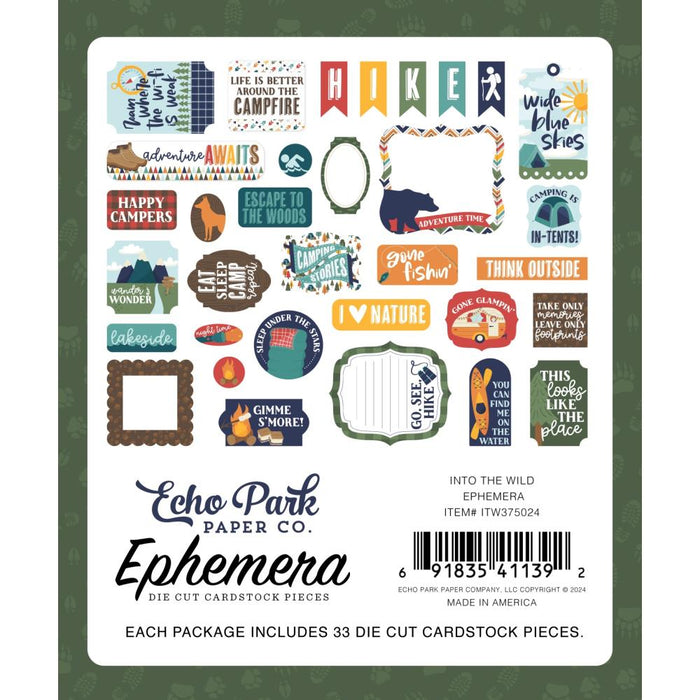 Echo Park Into The Wild - Ephemera Icons