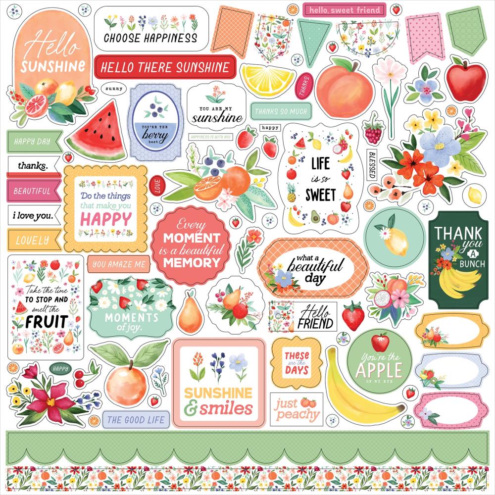 Carta Bella Fruit Stand - Element Stickers