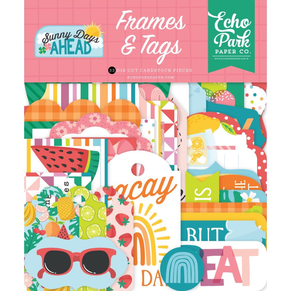 Echo Park Sunny Days Ahead - Ephemera Frames & Tags