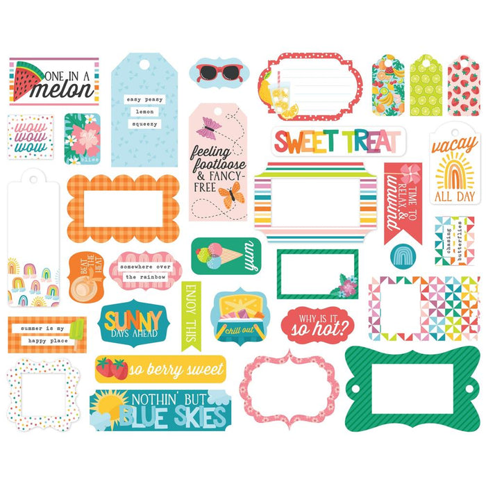 Echo Park Sunny Days Ahead - Ephemera Frames & Tags