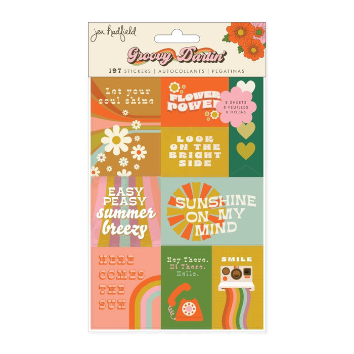 American Crafts Jen Hadfield Groovy Darlin' - Sticker Book