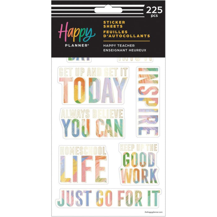 Me & My Big Ideas Happy Planner - Happy Teacher Sticker Sheets