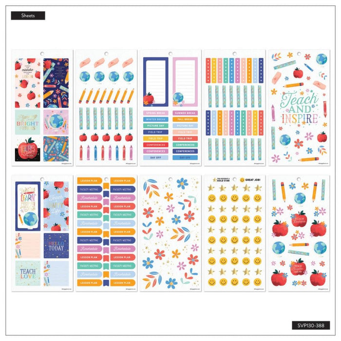 Me & My Big Ideas Happy Planner - Classroom Brights Sticker Value Pack