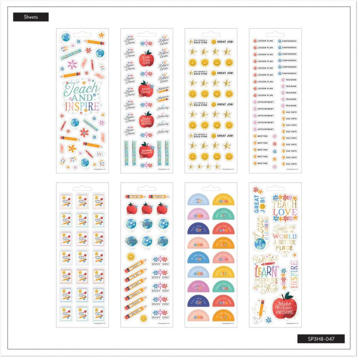 Me & My Big Ideas Happy Planner - Classroom Brights Sticker Sheets