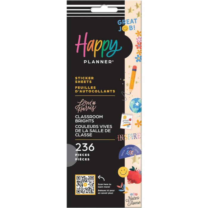 Me & My Big Ideas Happy Planner - Classroom Brights Sticker Sheets