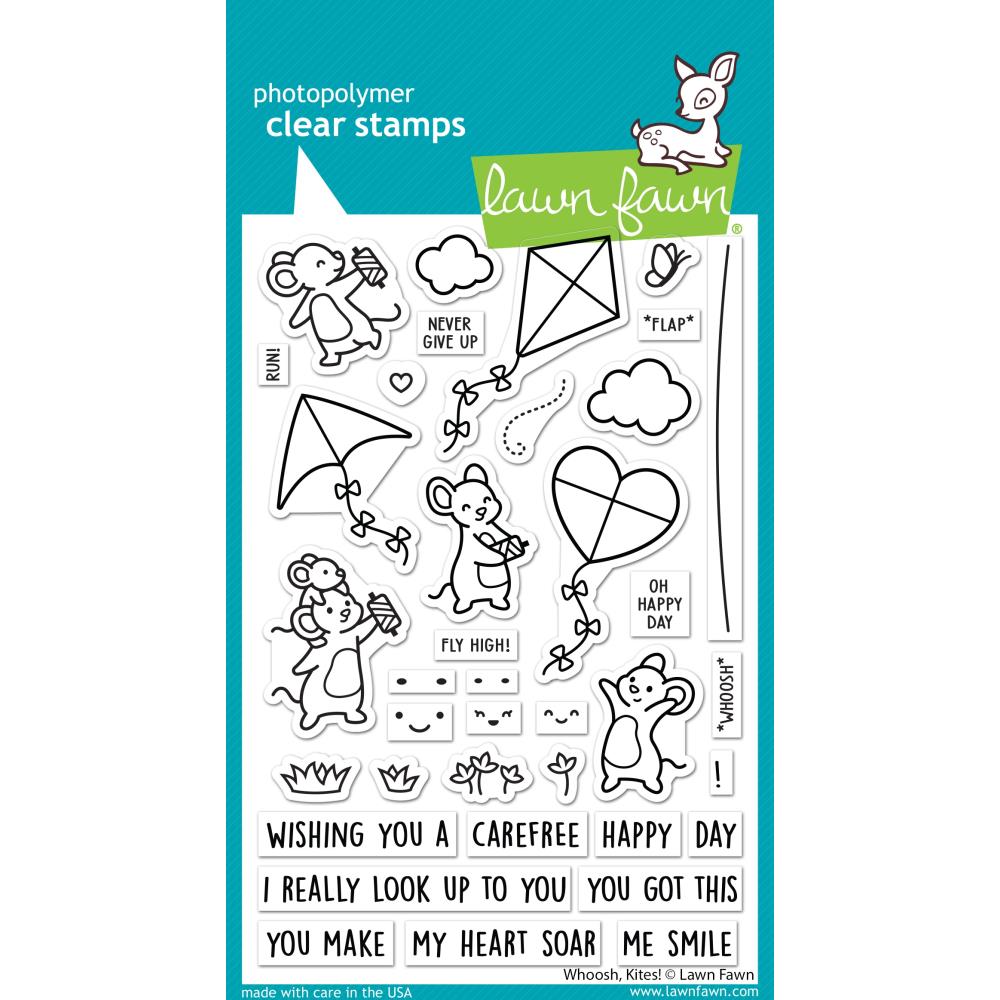 Lawn Fawn Clear Stamps - Whoosh, Kites!