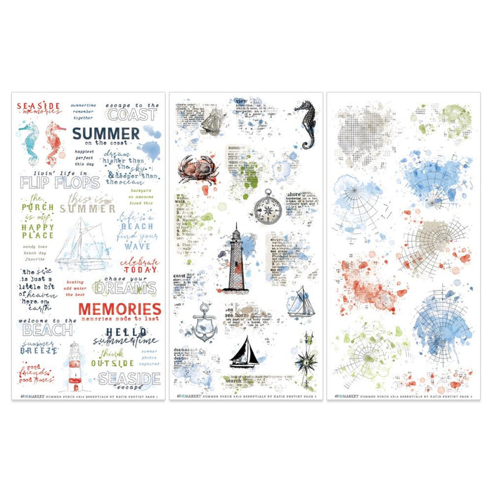 49 & Market Summer Porch - Essentials Rub-Ons