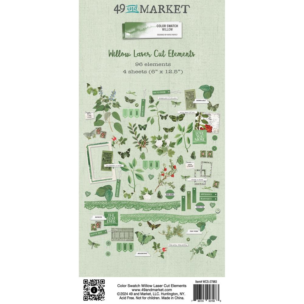 49 & Market Color Swatch Willow - Laser Cut Elements
