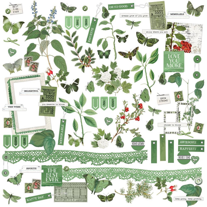 49 & Market Color Swatch Willow - Laser Cut Elements