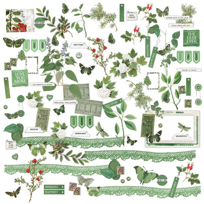 49 & Market Color Swatch Willow - Mini Laser Cut Elements