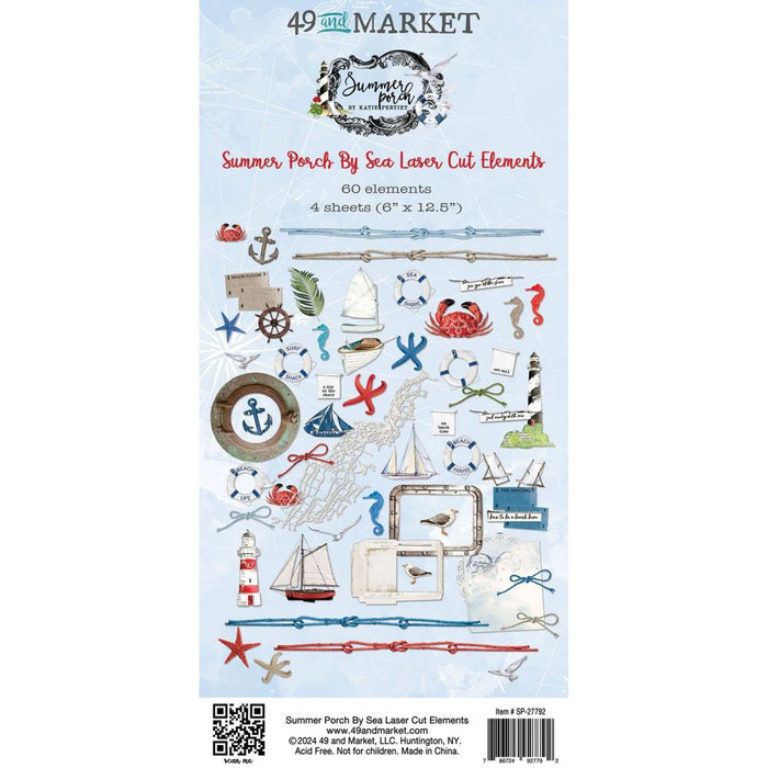 49 & Market Summer Porch - By Sea Laser Cut Out Elements