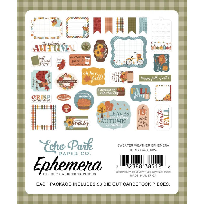 Echo Park Sweater Weather - Ephemera Icons