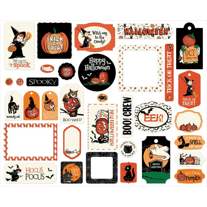 Carta Bella Halloween Fun - Ephemera Frames & Tags