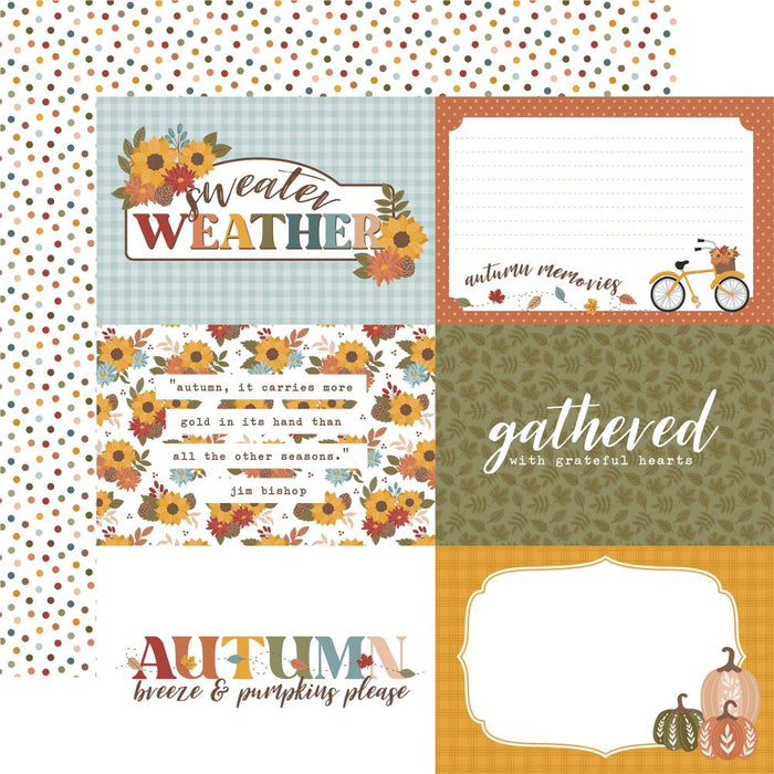 Echo Park Sweater Weather - 6x4 Journaling Cards