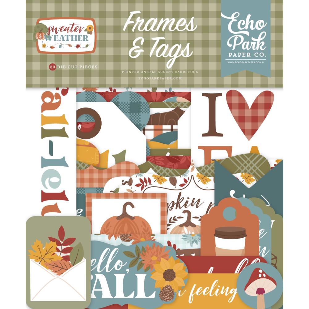 Echo Park Sweater Weather - Ephemera Frames & Tags