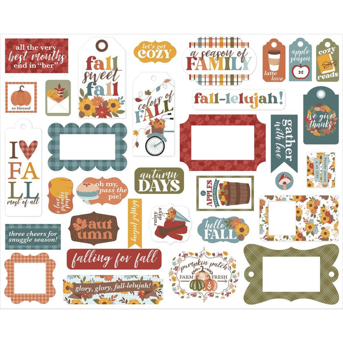 Echo Park Sweater Weather - Ephemera Frames & Tags