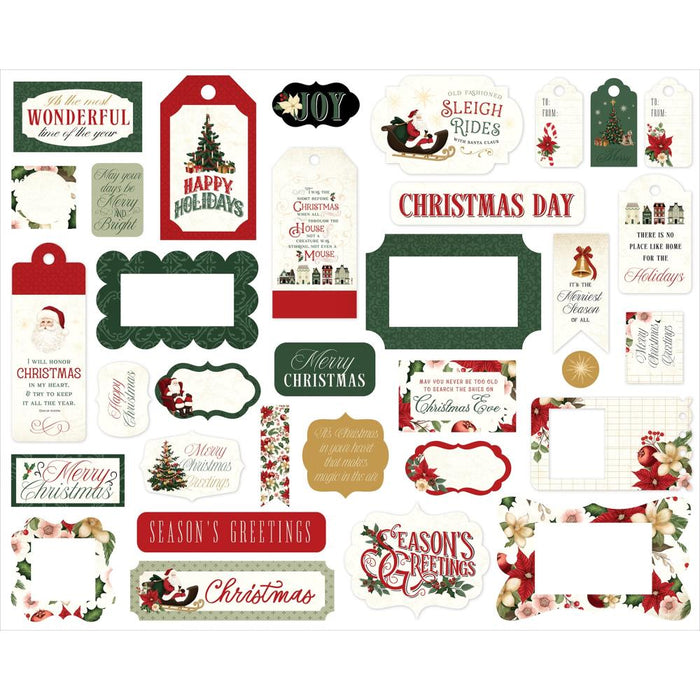 Carta Bella A Vintage Christmas - Ephemera Frames & Tags