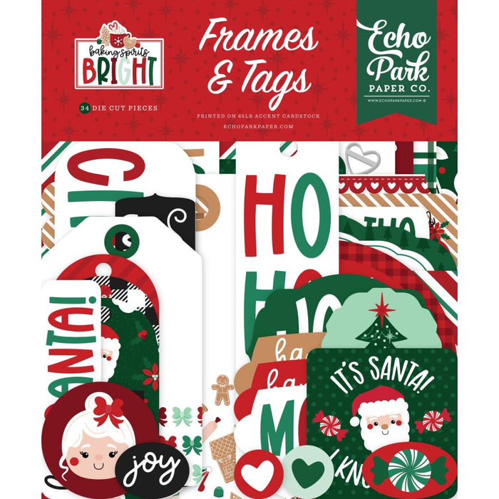 Echo Park Baking Spirits Bright - Ephemera Frames & Tags
