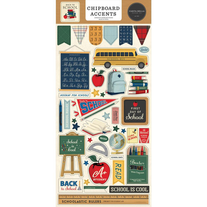 Carta Bella Back To School - Chipboard Accents