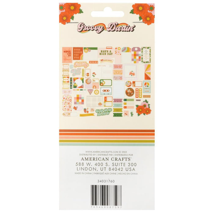 American Crafts Jen Hadfield Groovy Darlin' - Journaling Ephemera