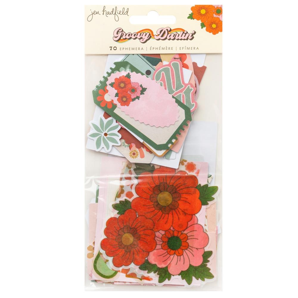 American Crafts Jen Hadfield Groovy Darlin' - Journaling Ephemera