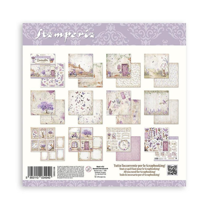 Stamperia Lavender - 8x8 Paper Pack
