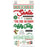 Simple Stories Simple Vintage Holly Jolly - Foam Stickers