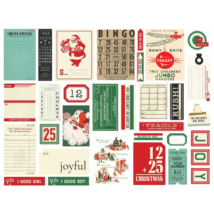 Simple Stories Simple Vintage Holly Jolly - Ephemera