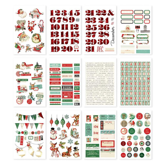 Simple Stories Simple Vintage Holly Jolly - Sticker Book