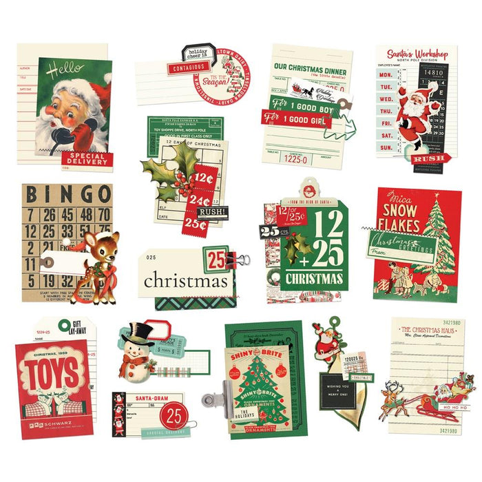Simple Stories Simple Vintage Holly Jolly - Layered Bits & Pieces