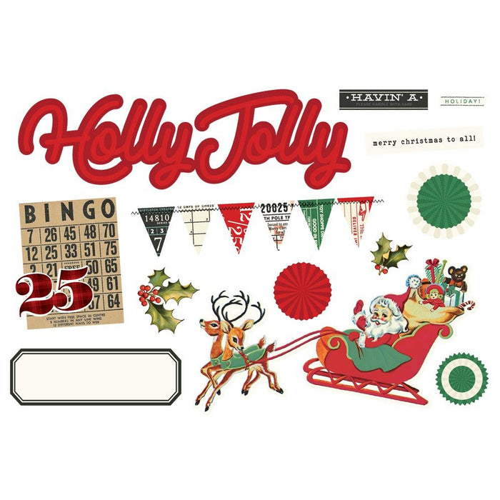 Simple Stories Simple Vintage Holly Jolly - Page Pieces